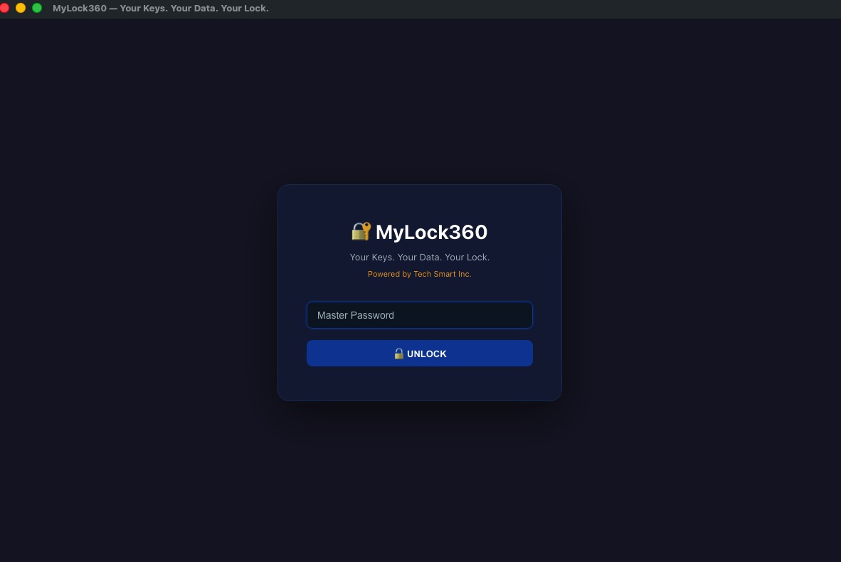MyLock360 — Unlock Your Vault